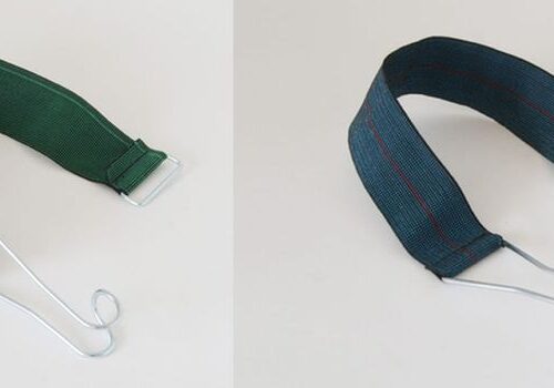 Carrier straps made from textile