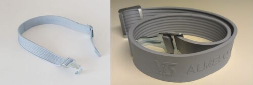 Schnellbinder grau Gummi